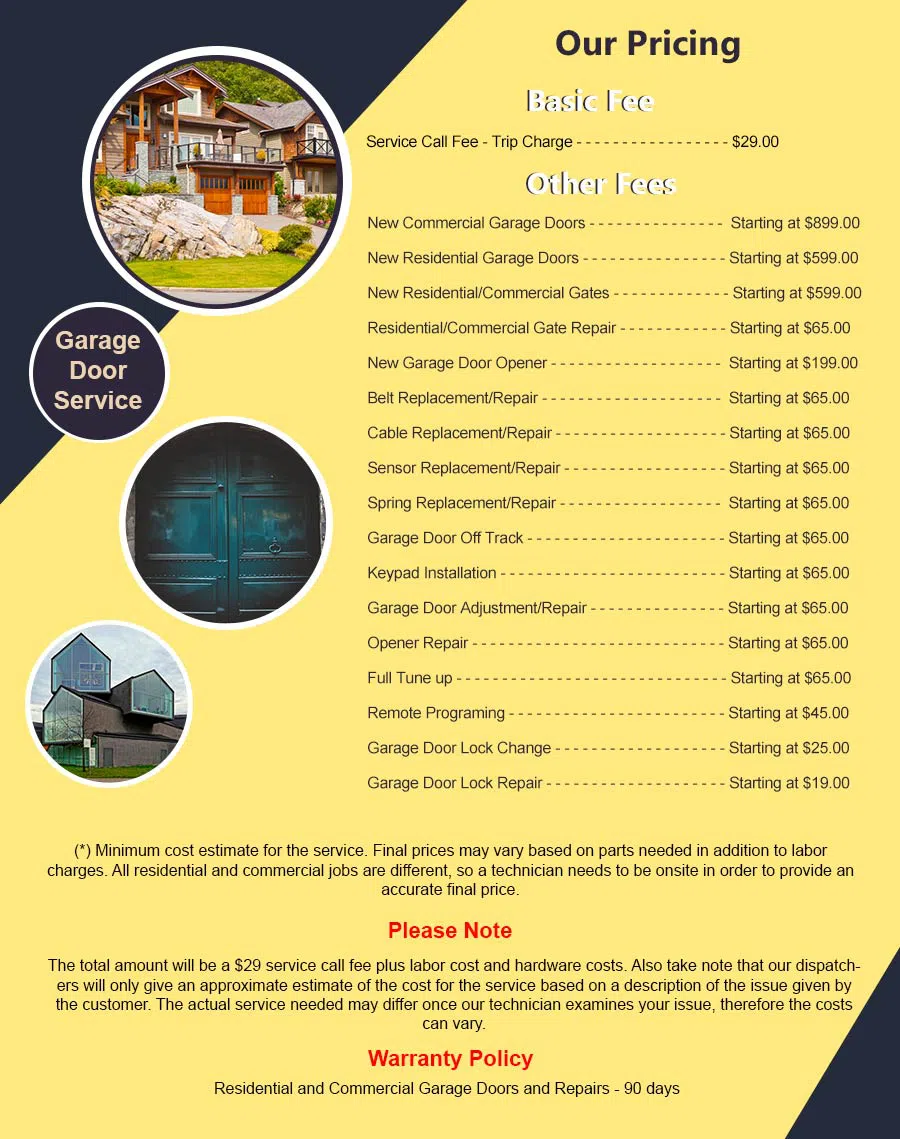 Elite Garage Door Service Highlands Ranch, CO 303-653-9221 - pricelist6